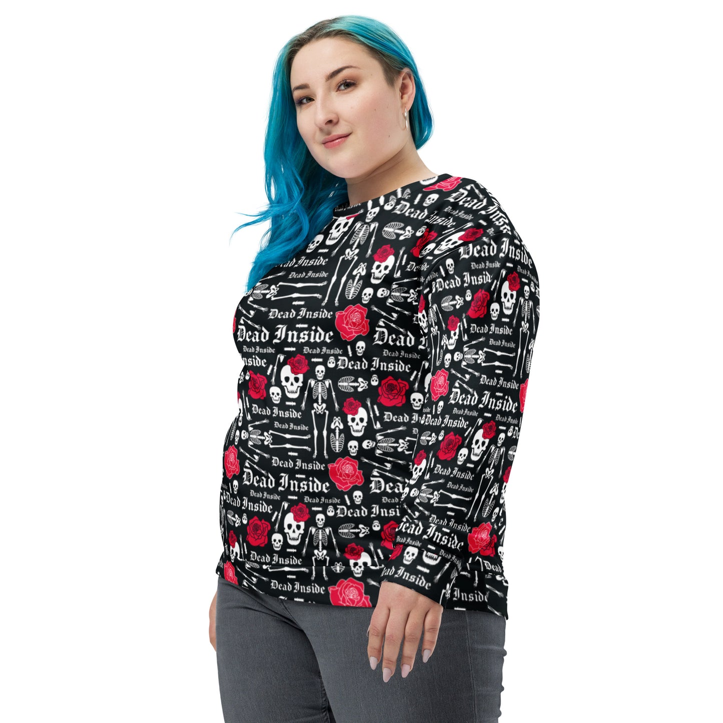 Sudadera con gráfico gótico "Dead Inside"