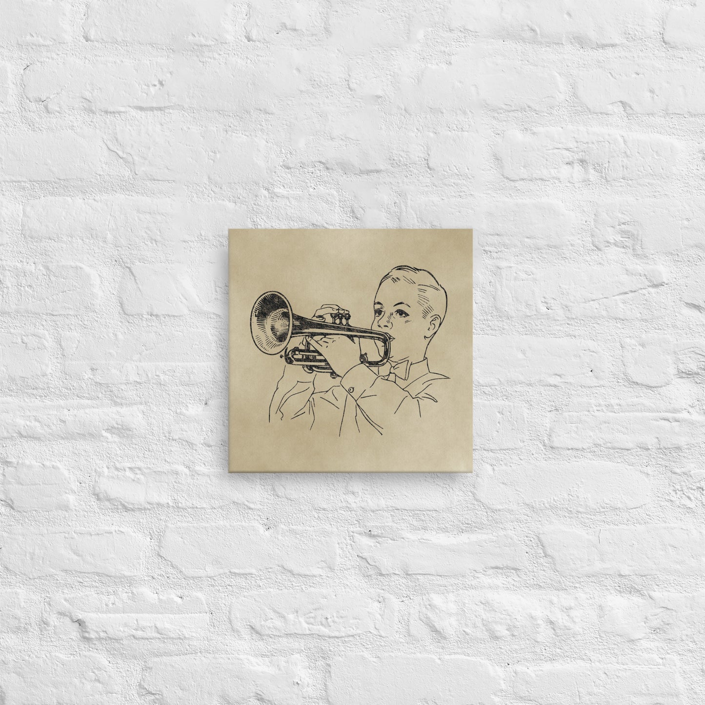 Arte en lienzo de trompeta
