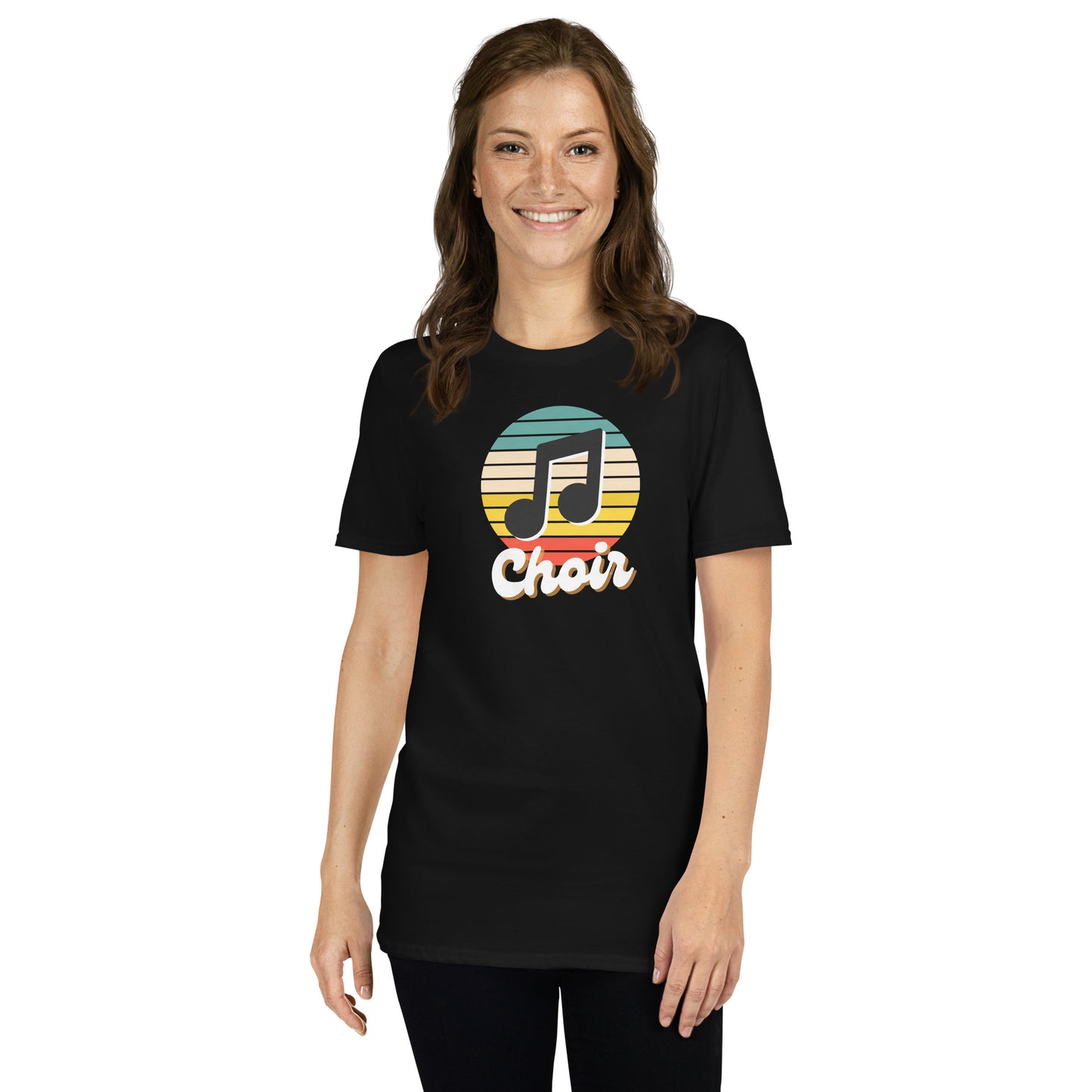 Camiseta con vibraciones de coro retro
