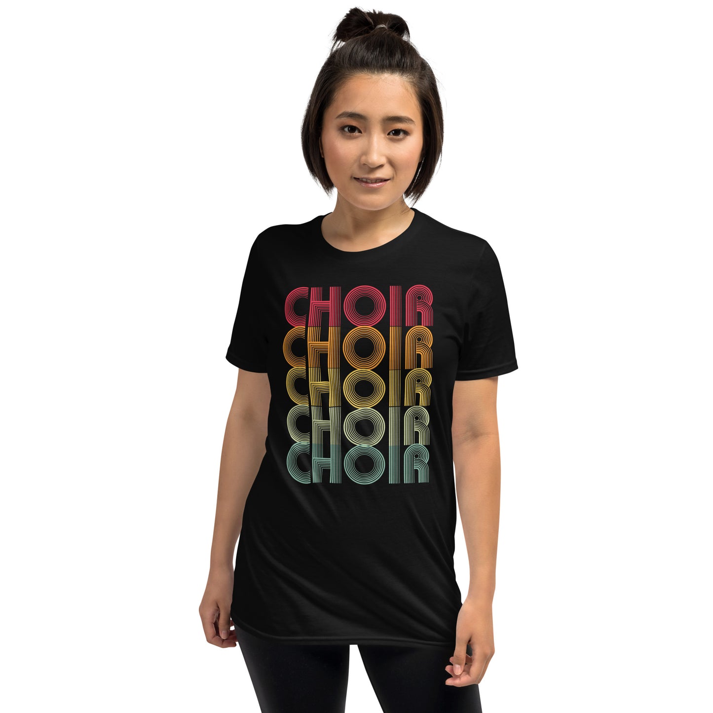 Camiseta con vibraciones de coro retro
