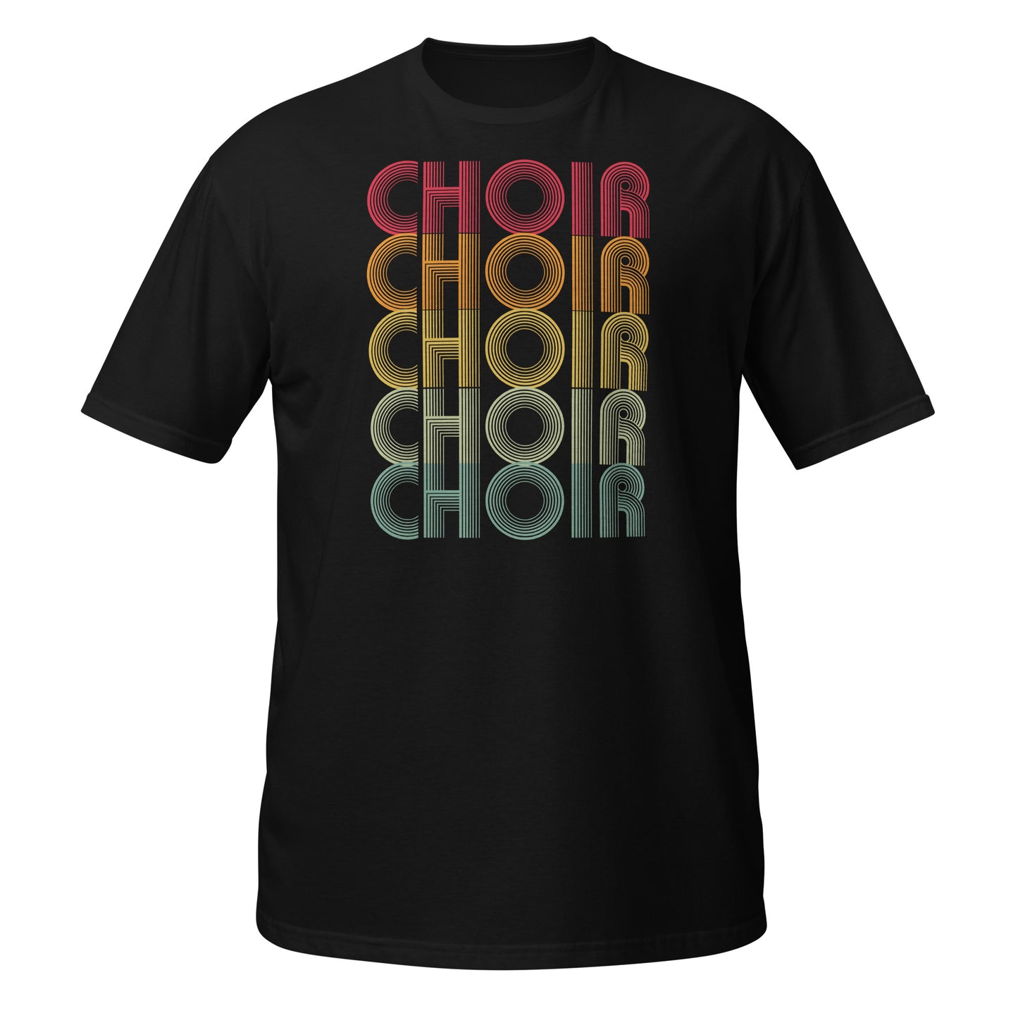 Camiseta con vibraciones de coro retro