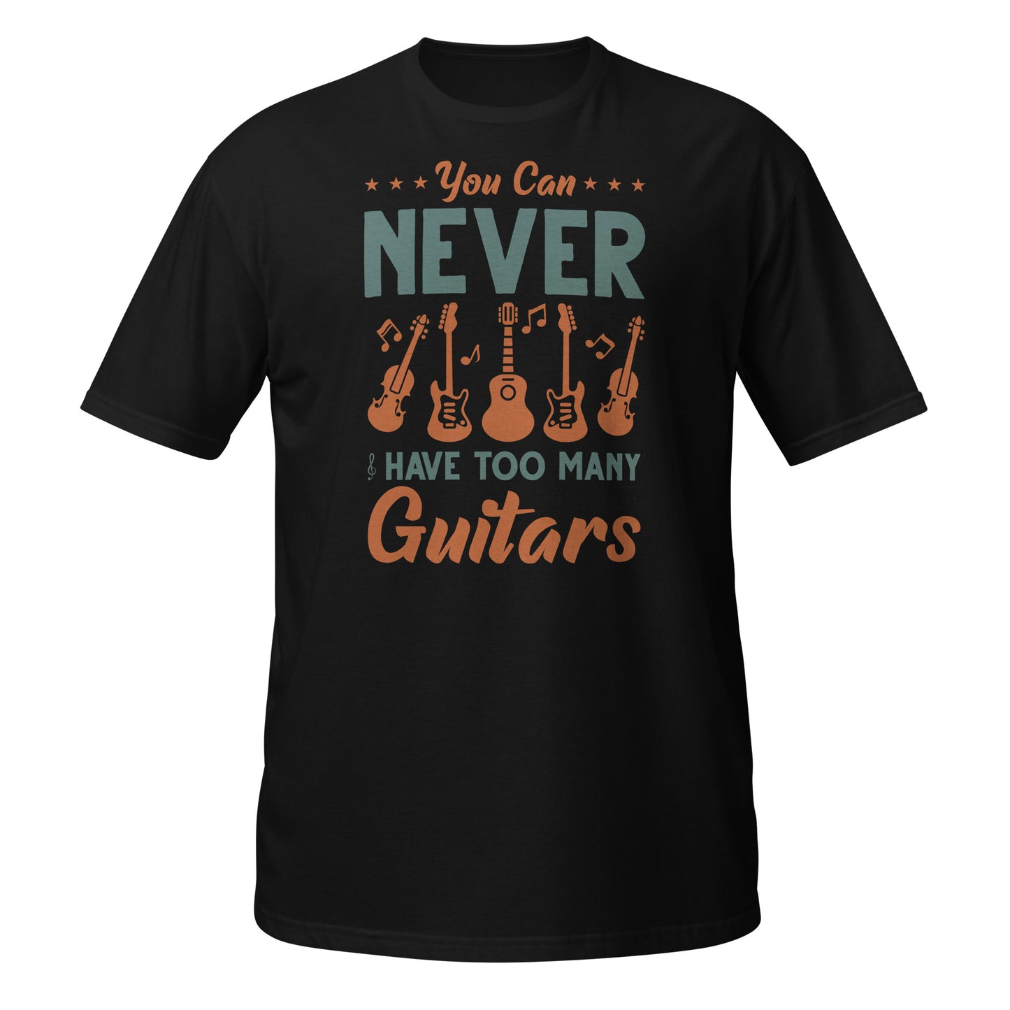 Camiseta "Nunca puedes tener demasiadas guitarras"