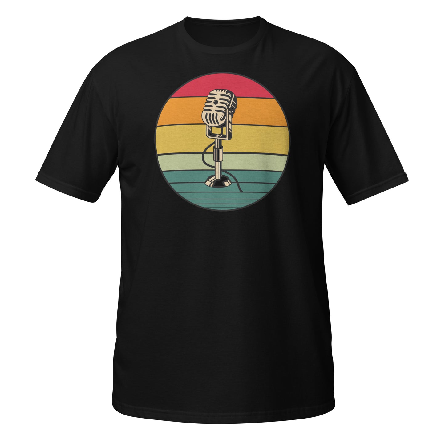 Camiseta de micrófono retro