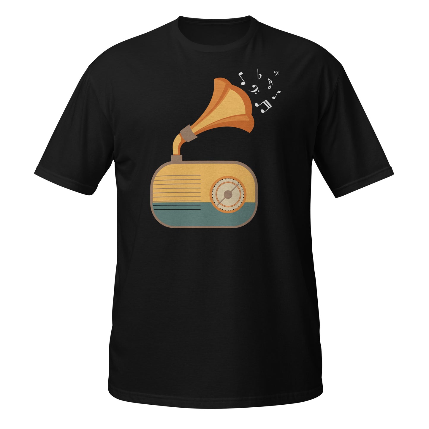 Camiseta de gramófono con vibraciones vintage