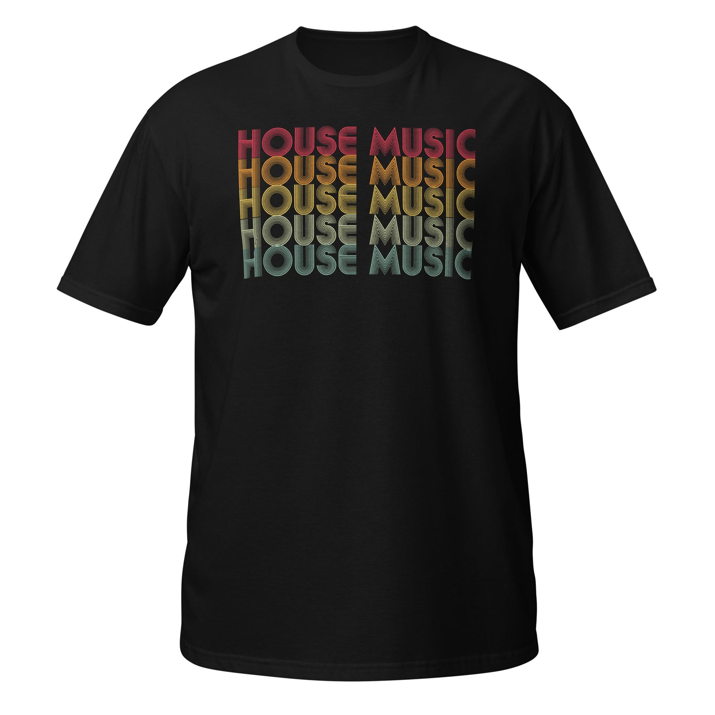 Camiseta de música house retro