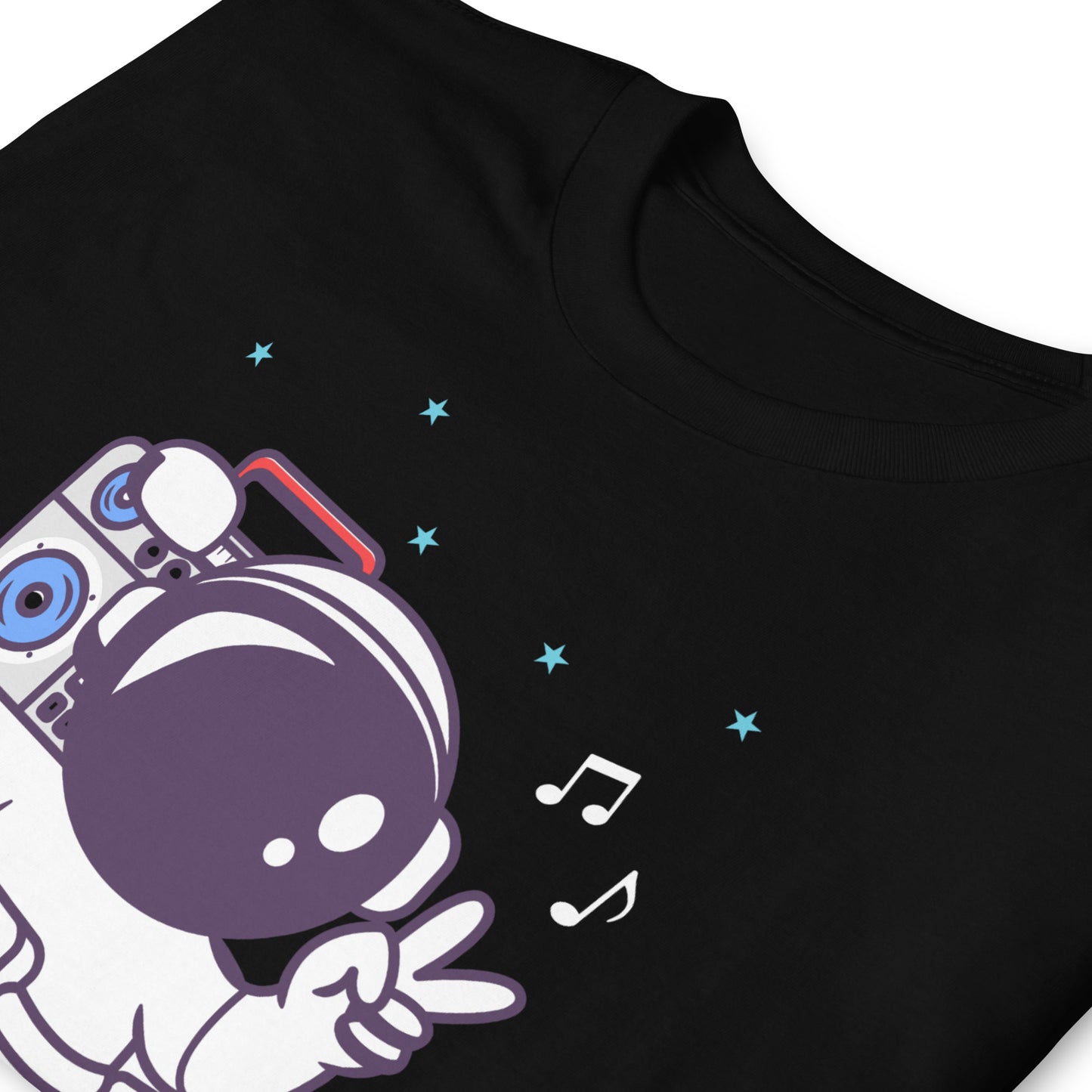 Camiseta gráfica musical de astronauta Space Grooves