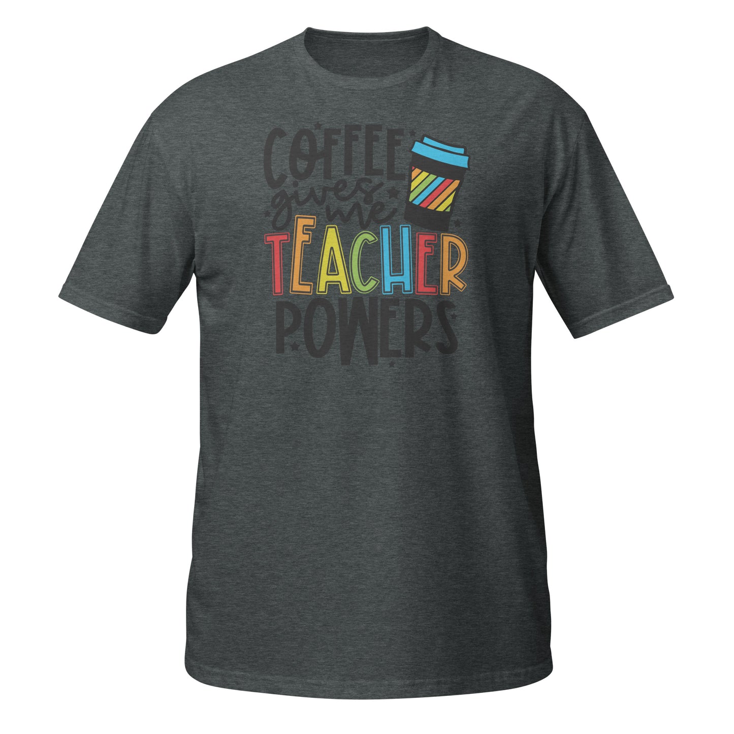 Camiseta "El café me da poderes de maestro"