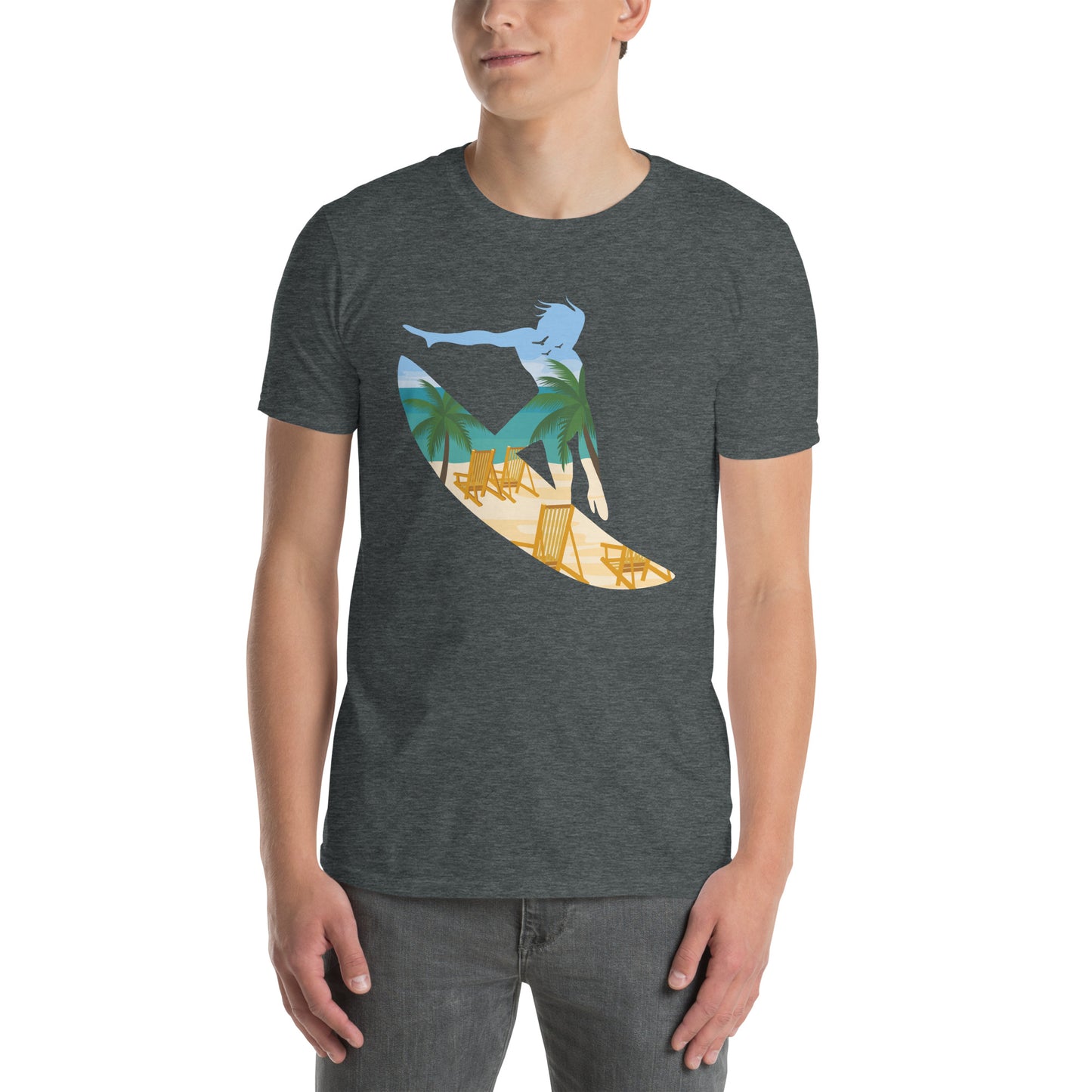 Beach Surfer Silhouette Shirt