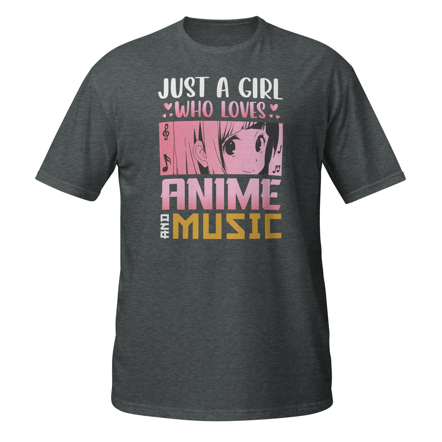 Camiseta "Solo una chica que ama el anime y la música"