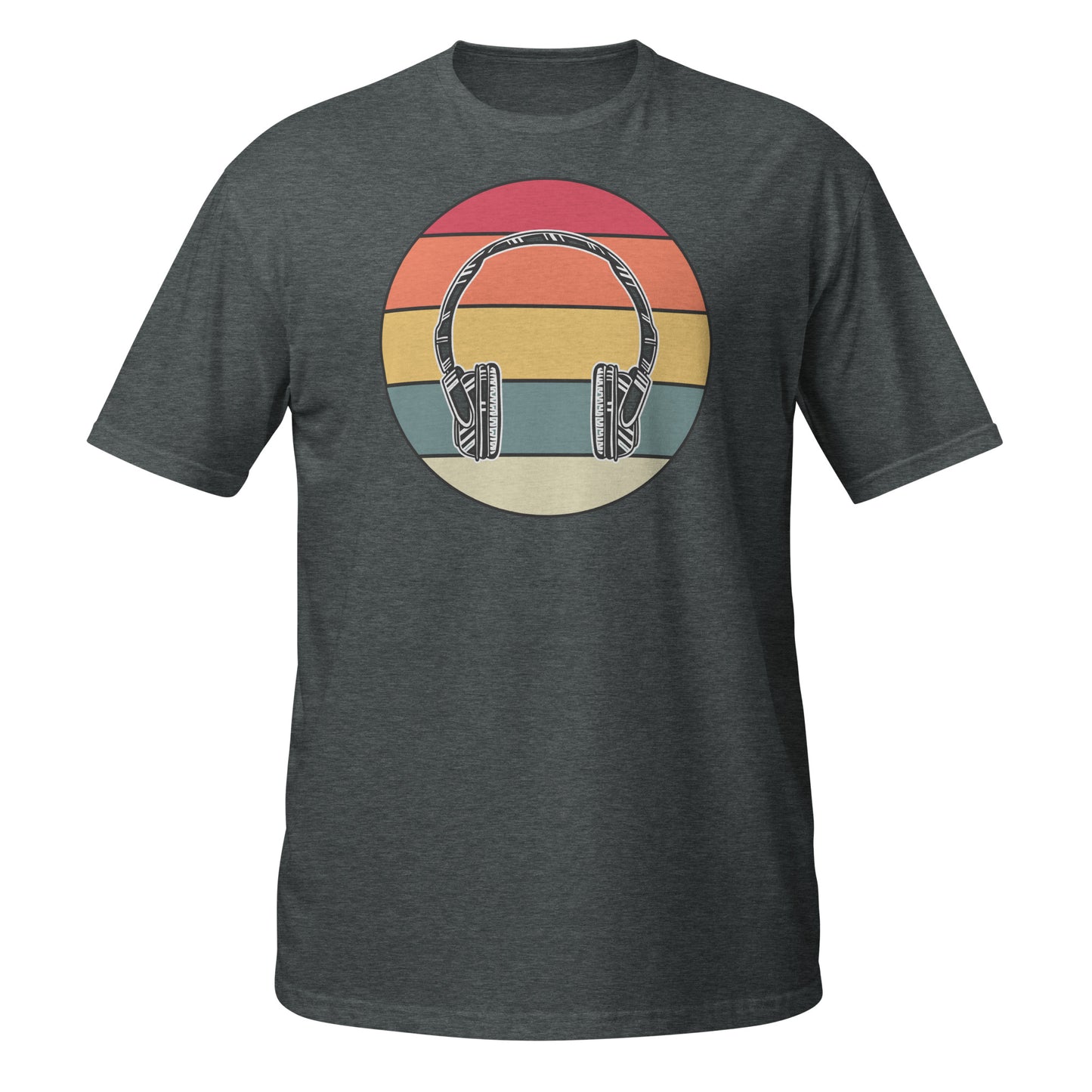 Camiseta con auriculares retro