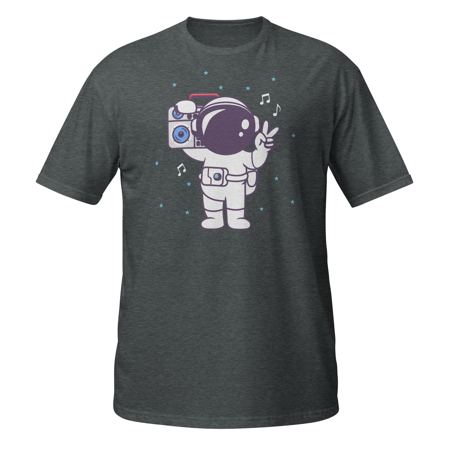 Camiseta gráfica musical de astronauta Space Grooves
