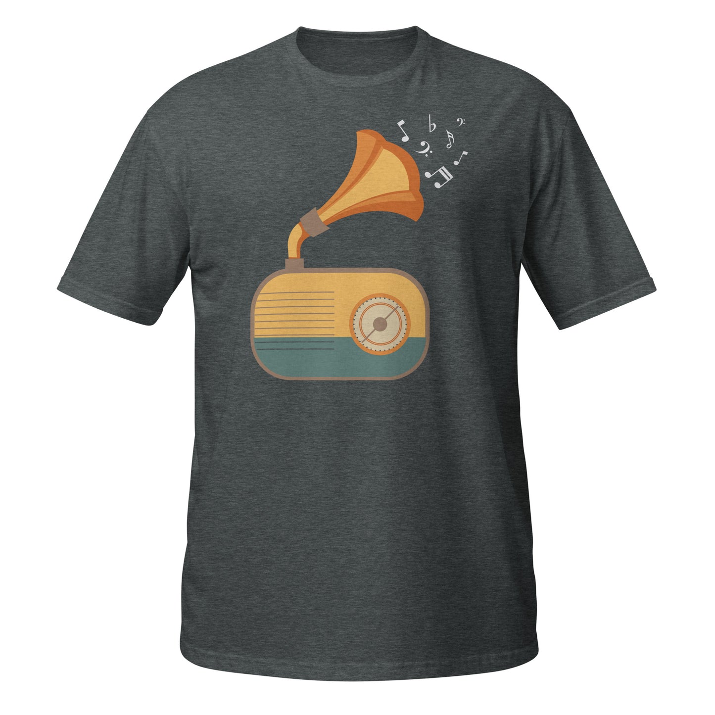 Camiseta de gramófono con vibraciones vintage