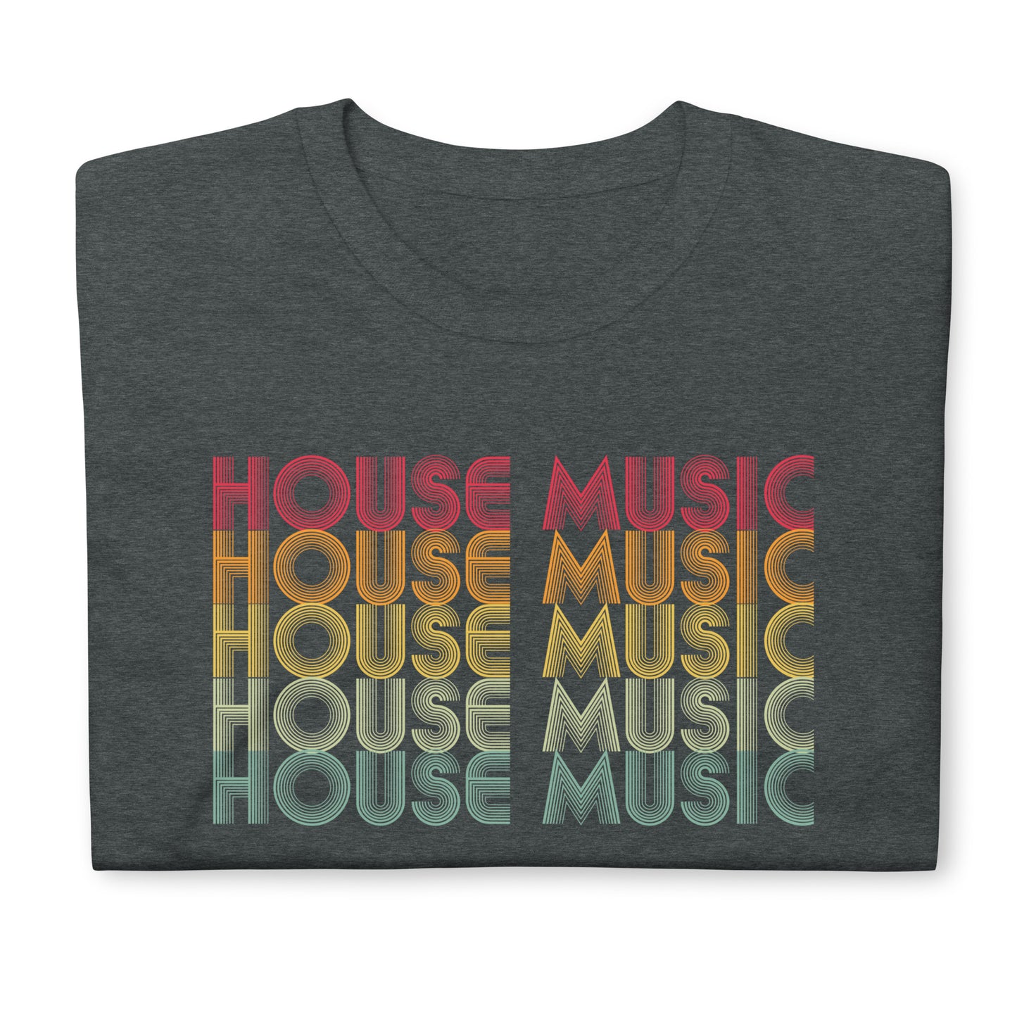 Camiseta de música house retro