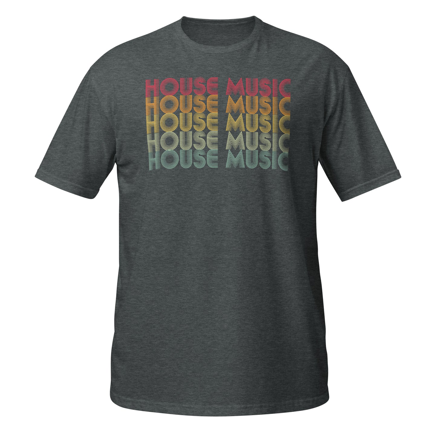 Camiseta de música house retro