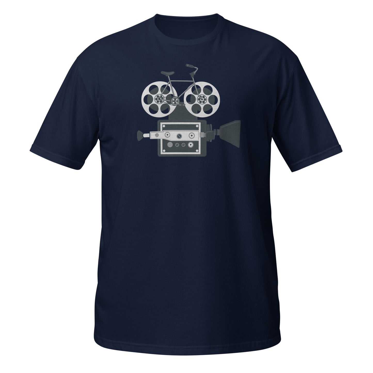 Camiseta gráfica de fusión de ciclismo y cine