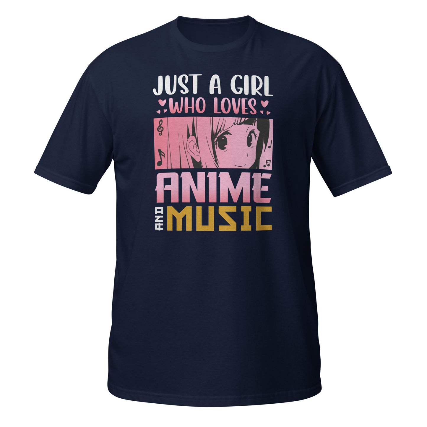 Camiseta "Solo una chica que ama el anime y la música"
