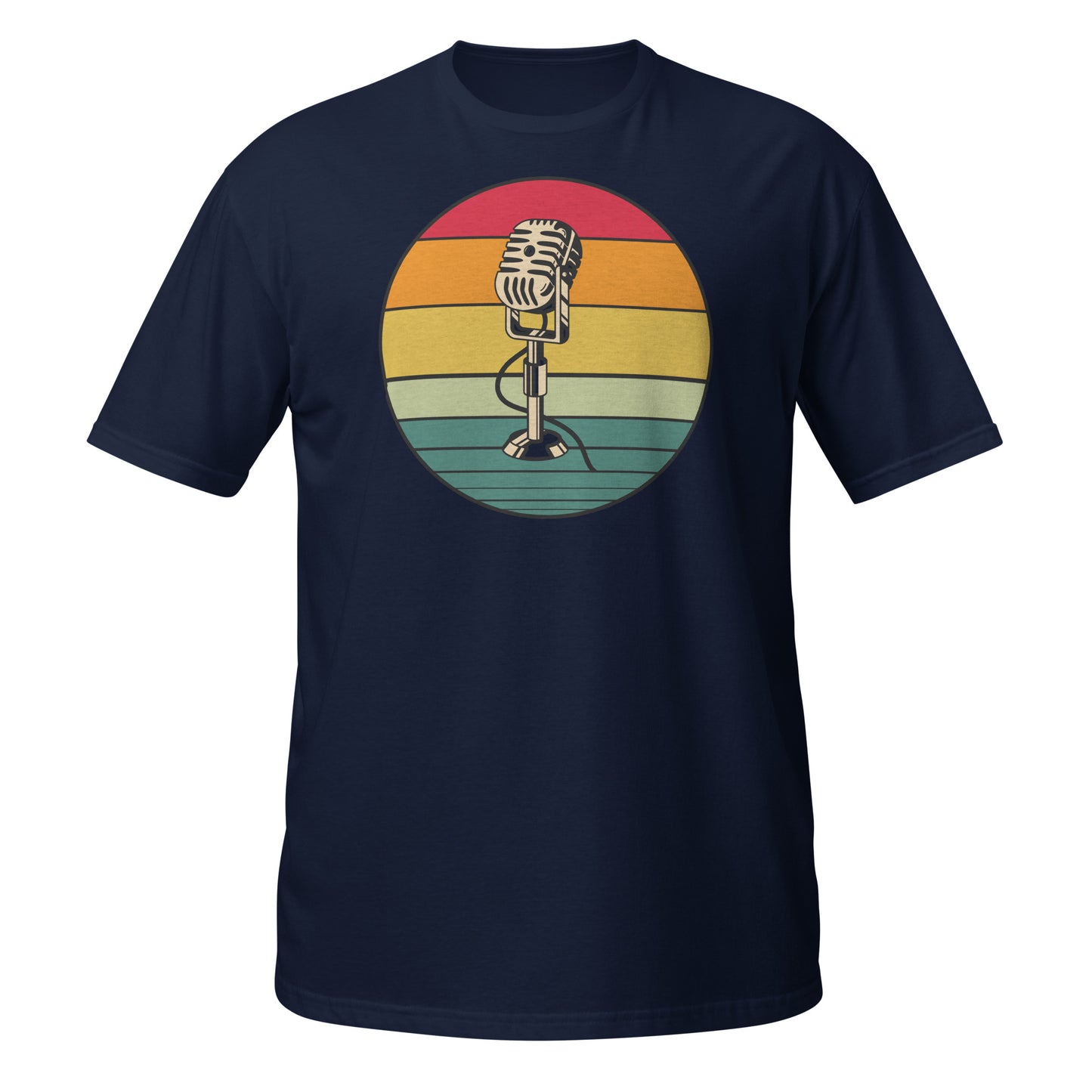 Camiseta de micrófono retro