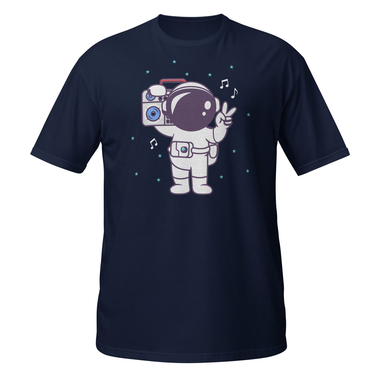Camiseta gráfica musical de astronauta Space Grooves