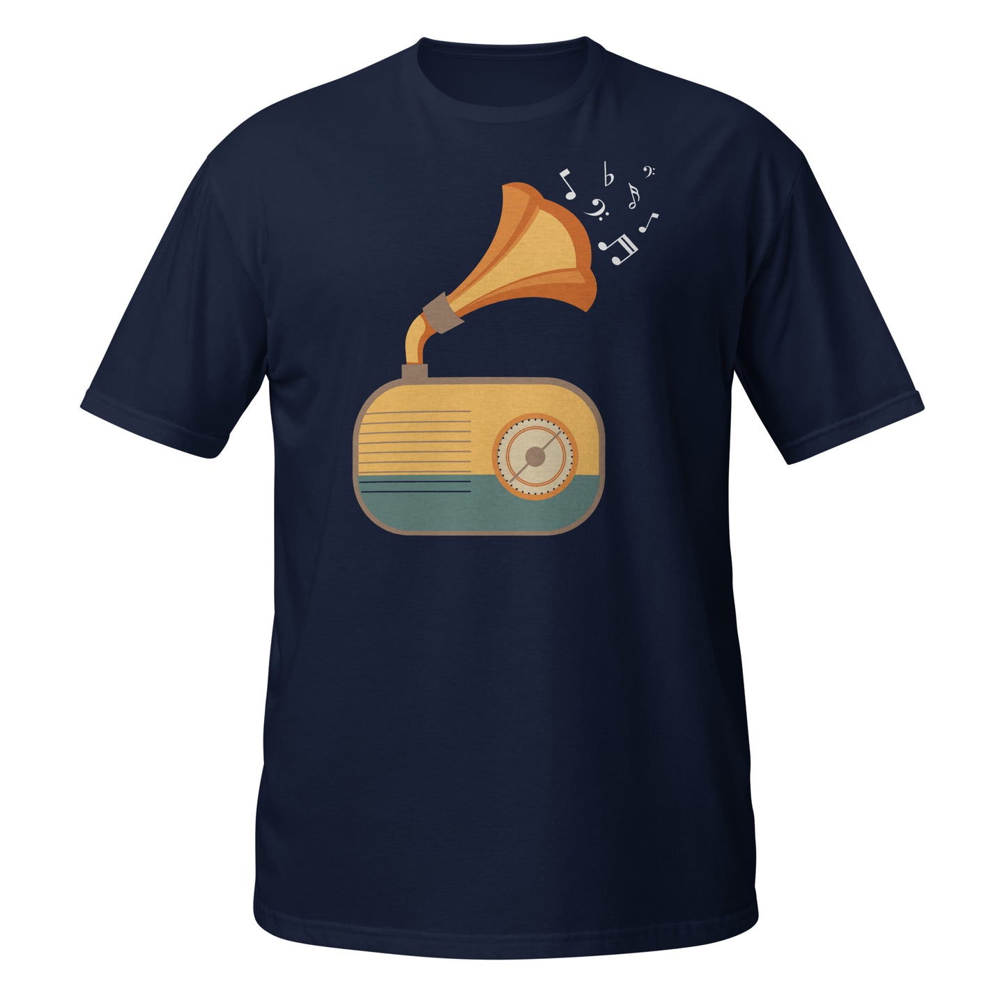 Camiseta de gramófono con vibraciones vintage