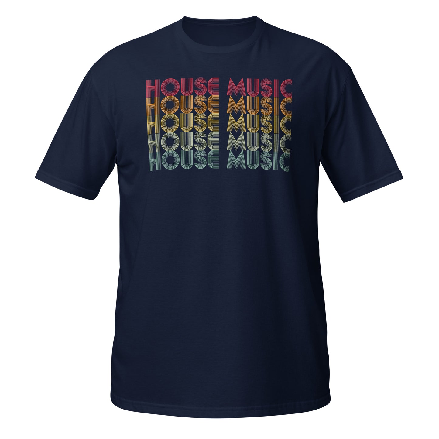 Camiseta de música house retro