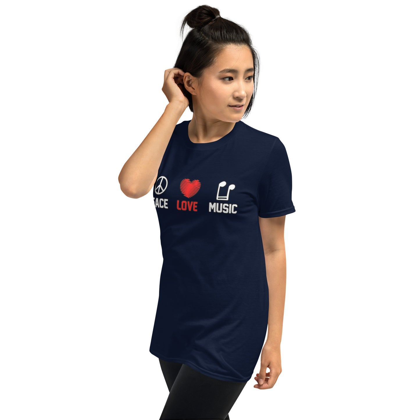 Camiseta de música Peace Love