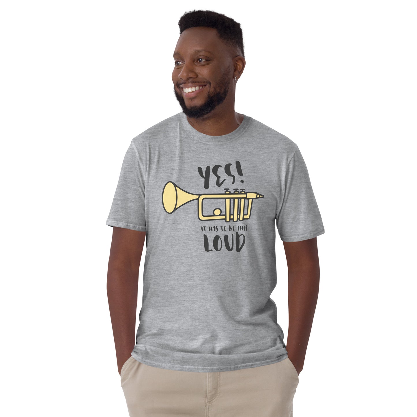 ¡Sí! Tiene que ser esta camiseta de trompeta ruidosa