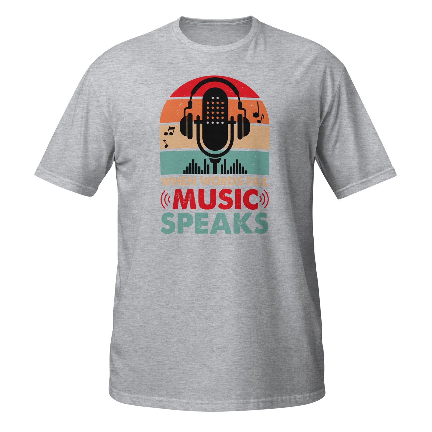 Camiseta Cuando las palabras fallan, la música habla