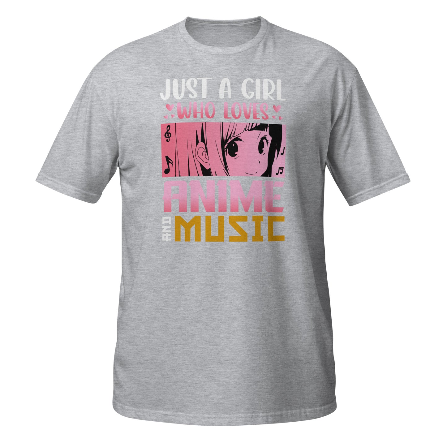Camiseta "Solo una chica que ama el anime y la música"