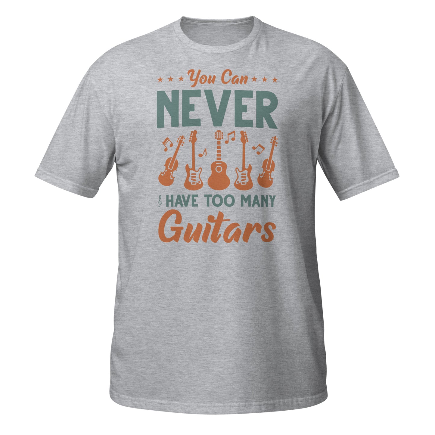 Camiseta "Nunca puedes tener demasiadas guitarras"