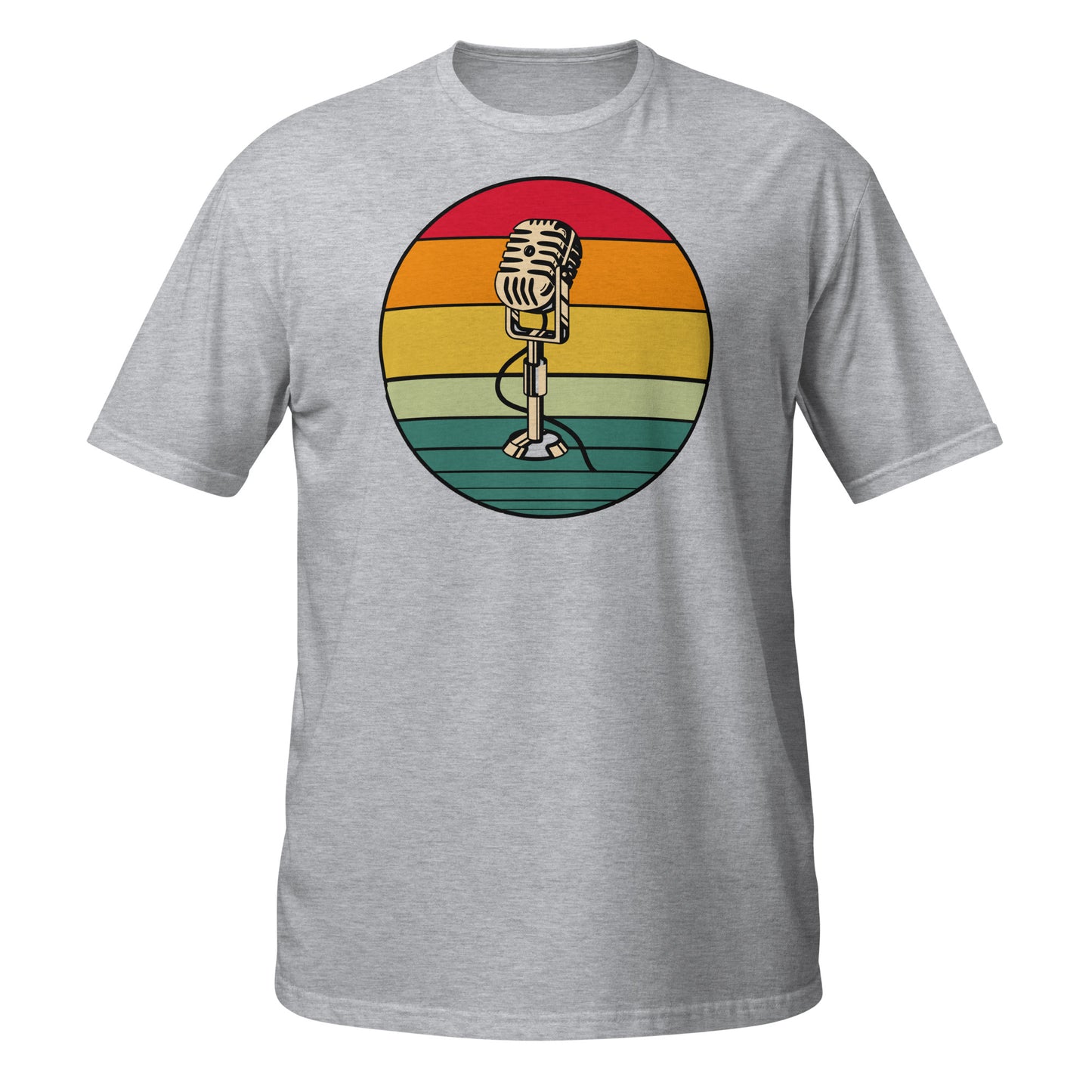 Camiseta de micrófono retro