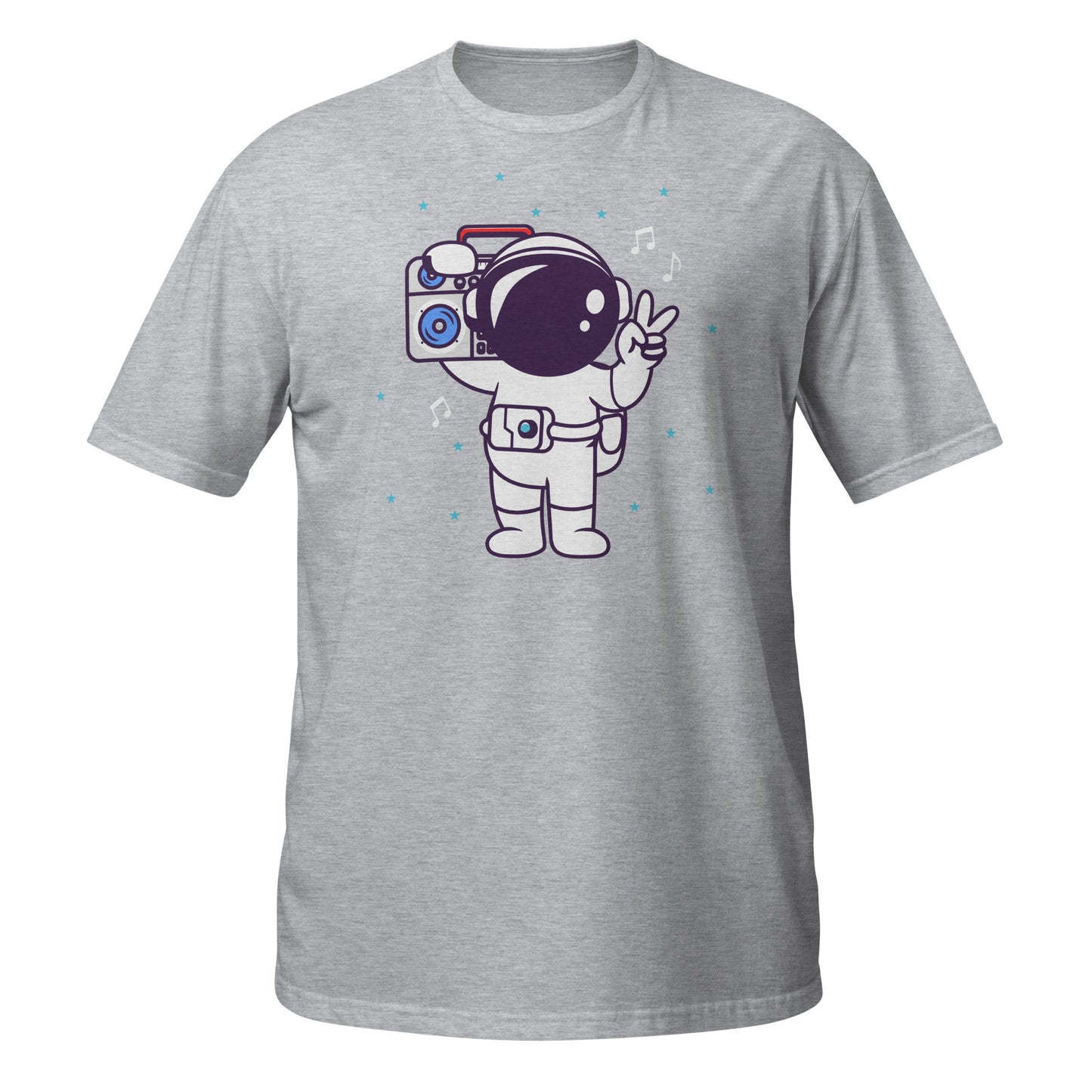 Camiseta gráfica musical de astronauta Space Grooves