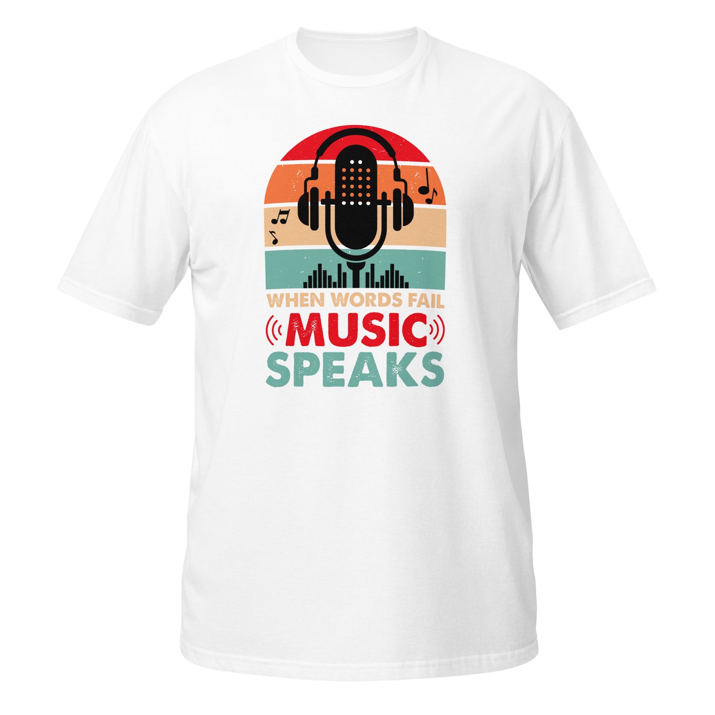 Camiseta Cuando las palabras fallan, la música habla