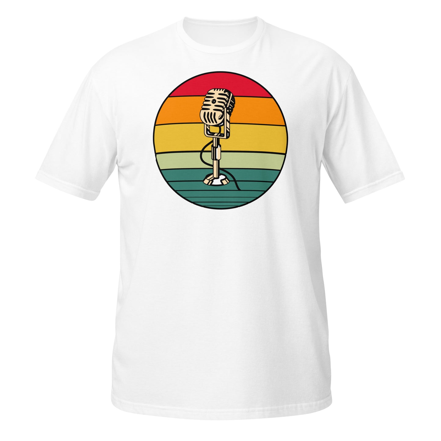 Camiseta de micrófono retro