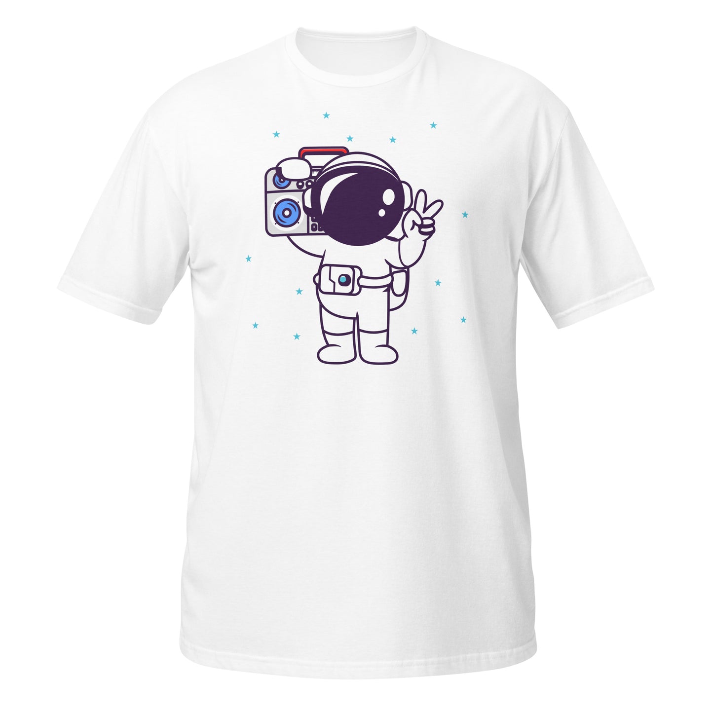 Camiseta gráfica musical de astronauta Space Grooves