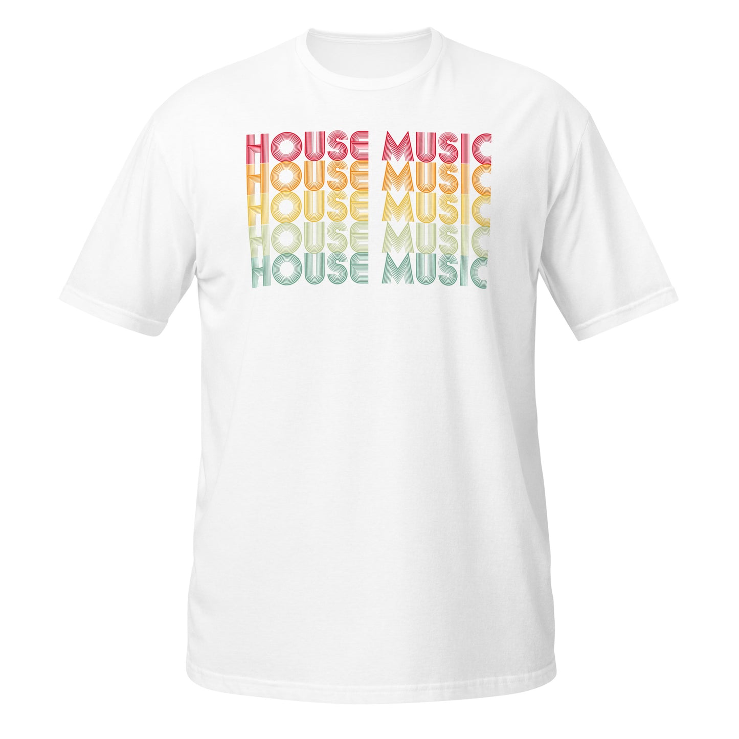 Camiseta de música house retro