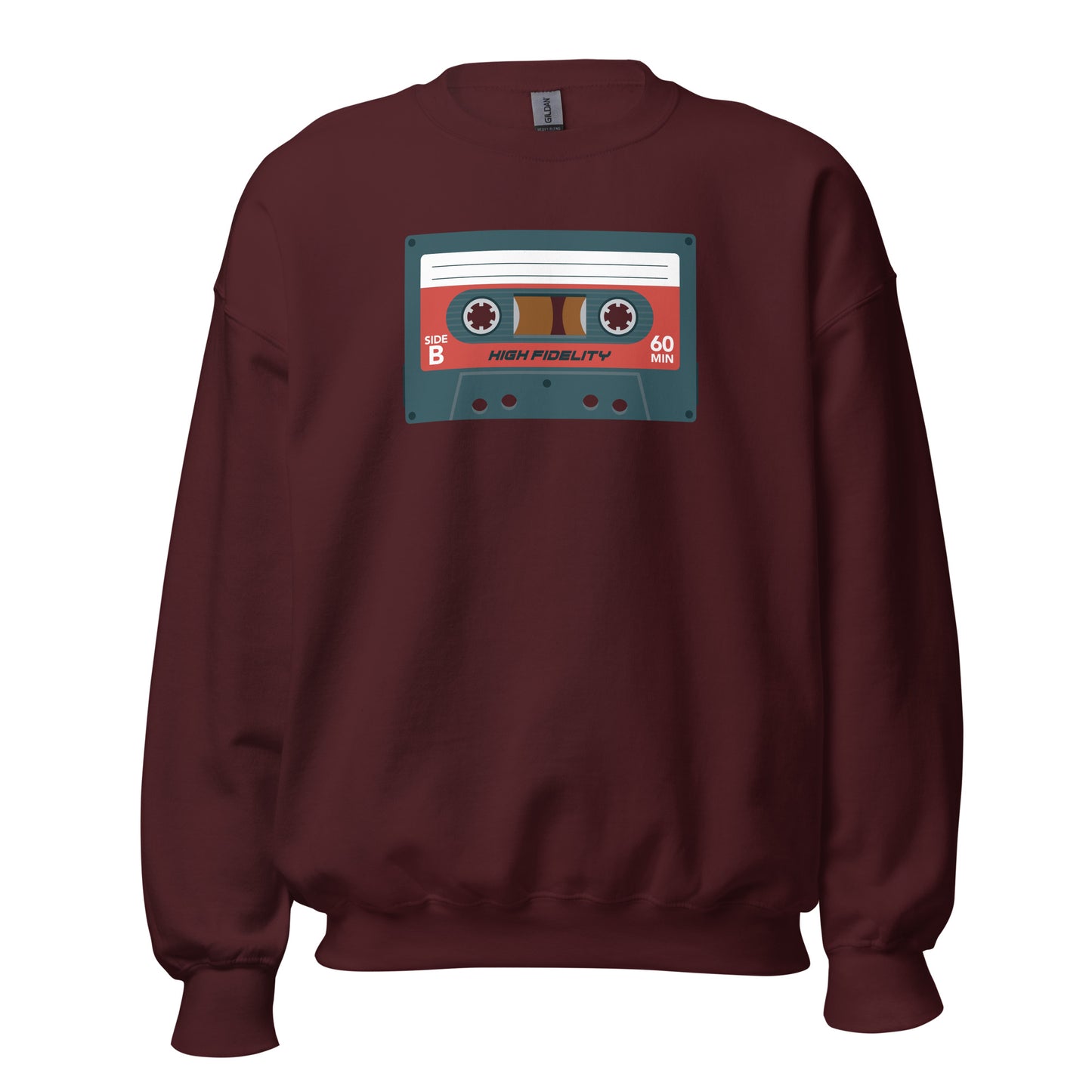 Sudadera con cinta de casete retro