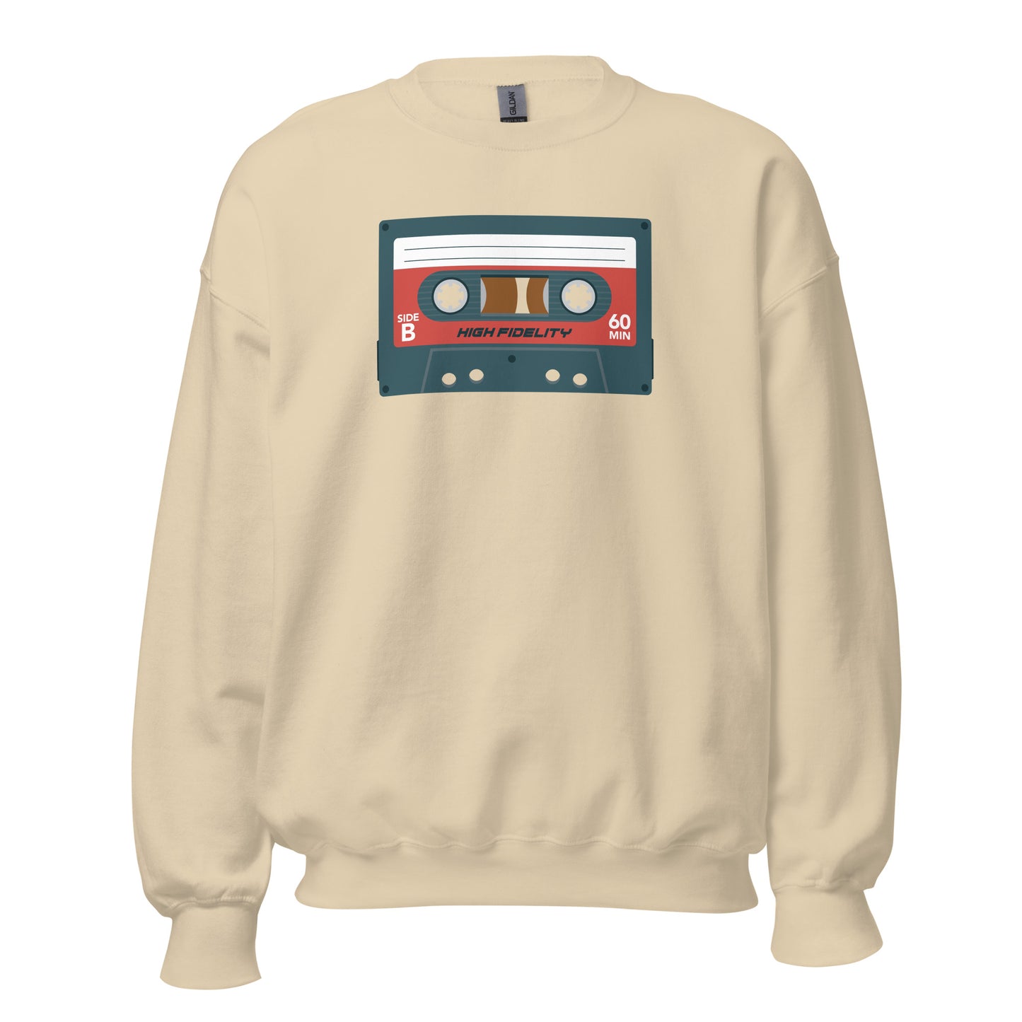 Sudadera con cinta de casete retro
