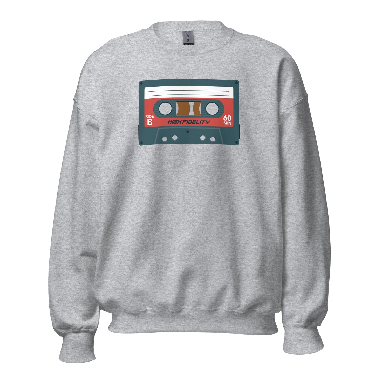 Sudadera con cinta de casete retro