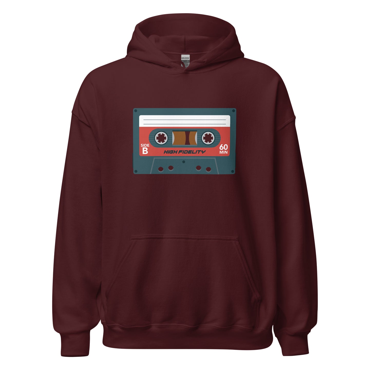 Sudadera con capucha de casete retro
