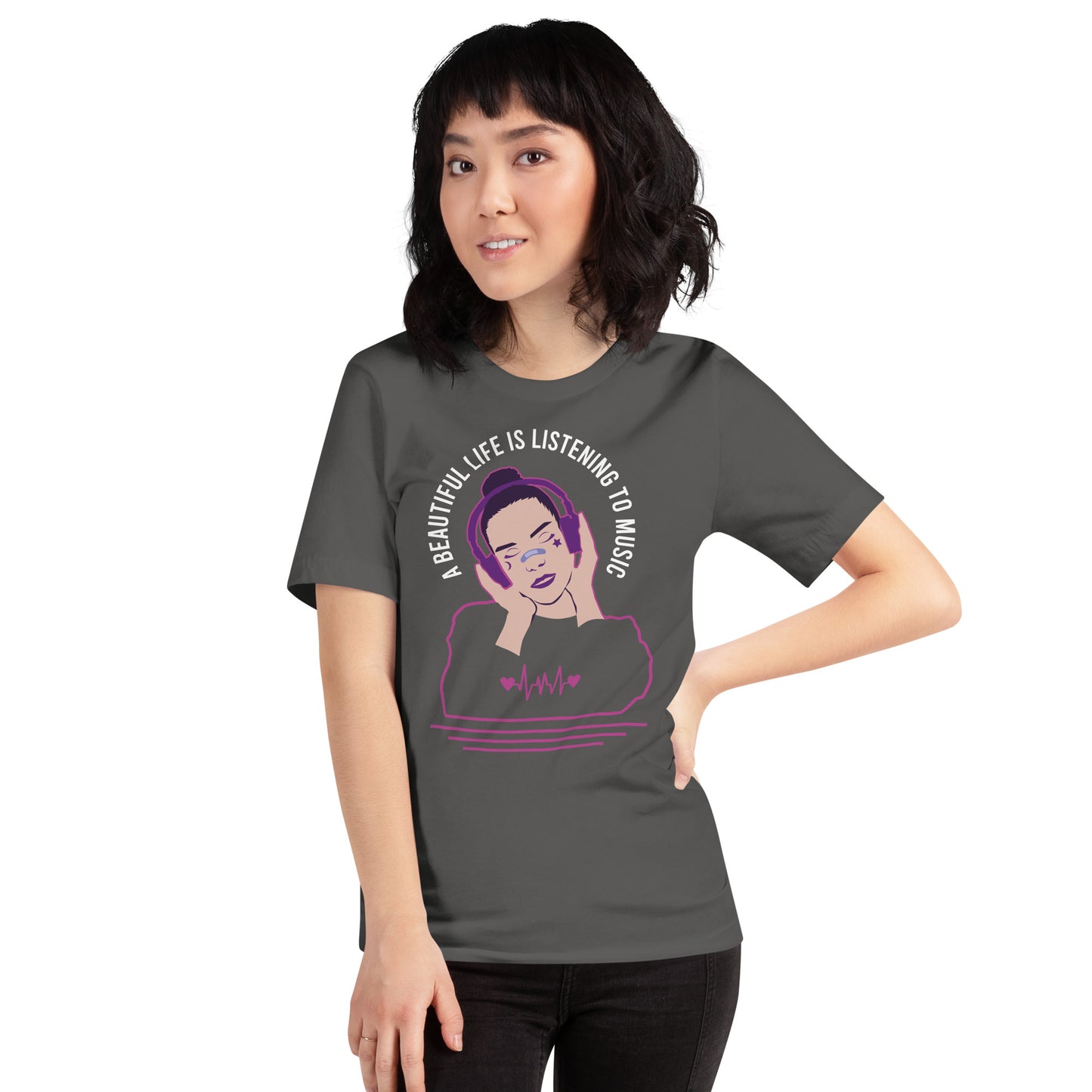 A Beautiful Life is Listening to Music T-shirt