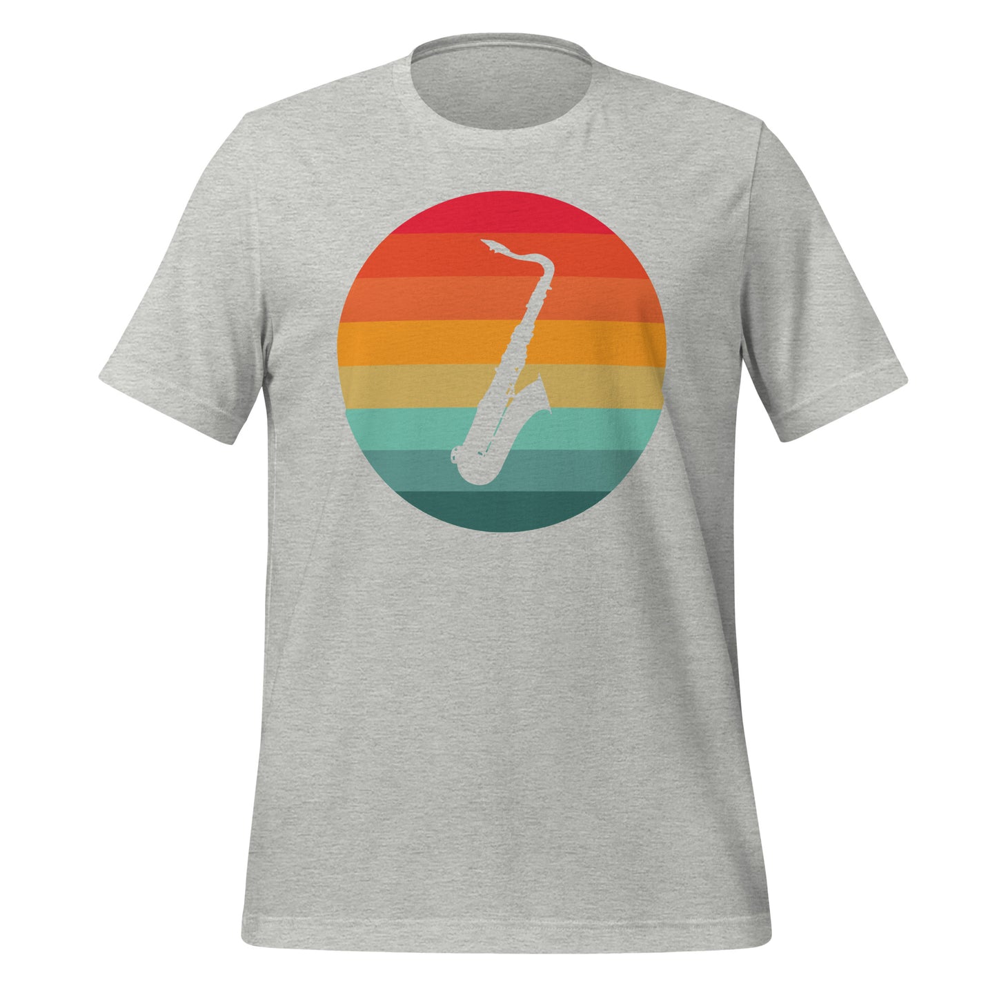 Camiseta con serenata de saxofón al atardecer