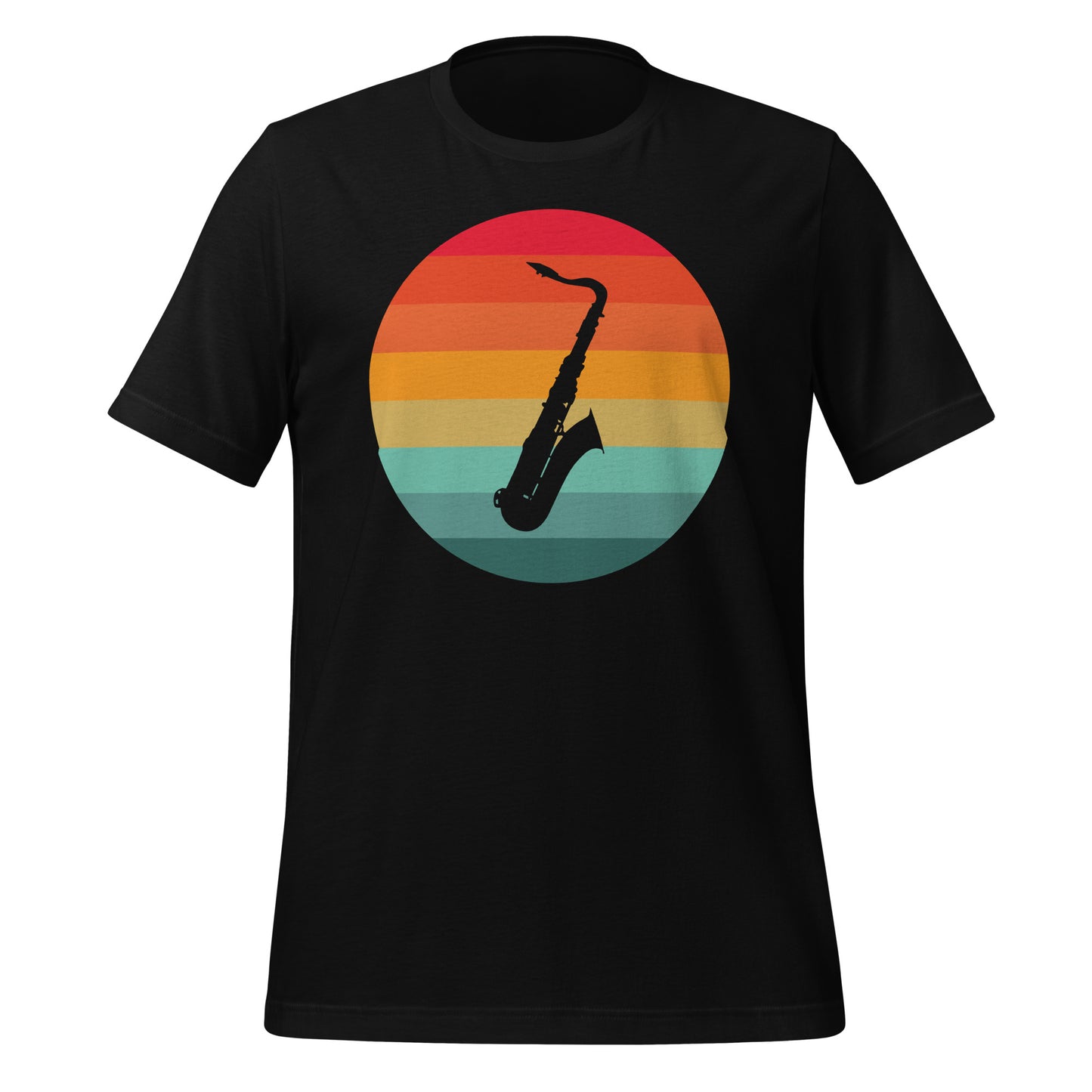 Camiseta con serenata de saxofón al atardecer