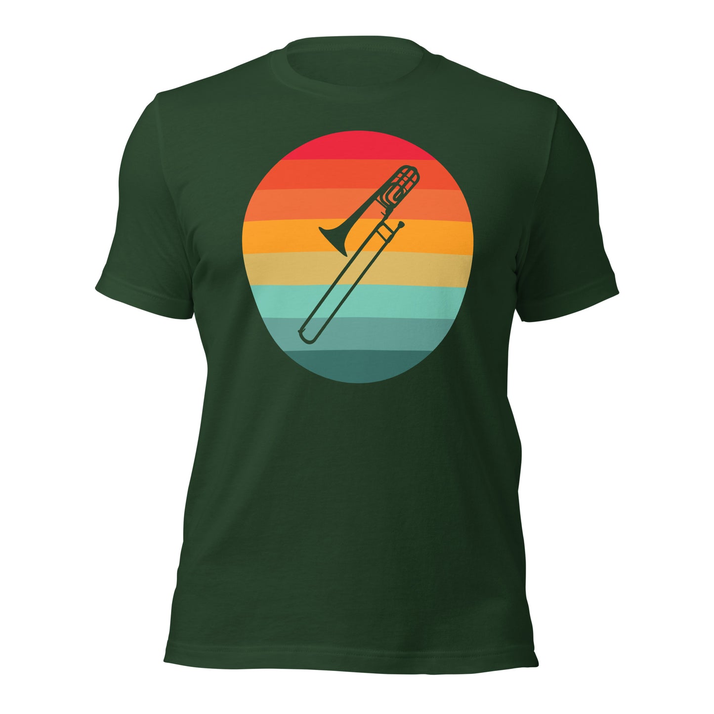 Camisa con serenata de trombón al atardecer