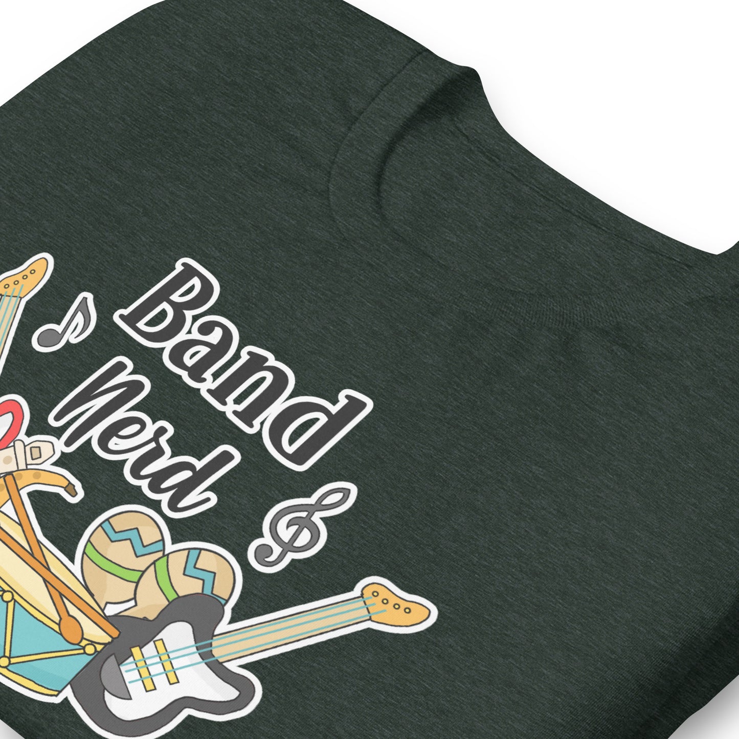 Camiseta de nerd de banda
