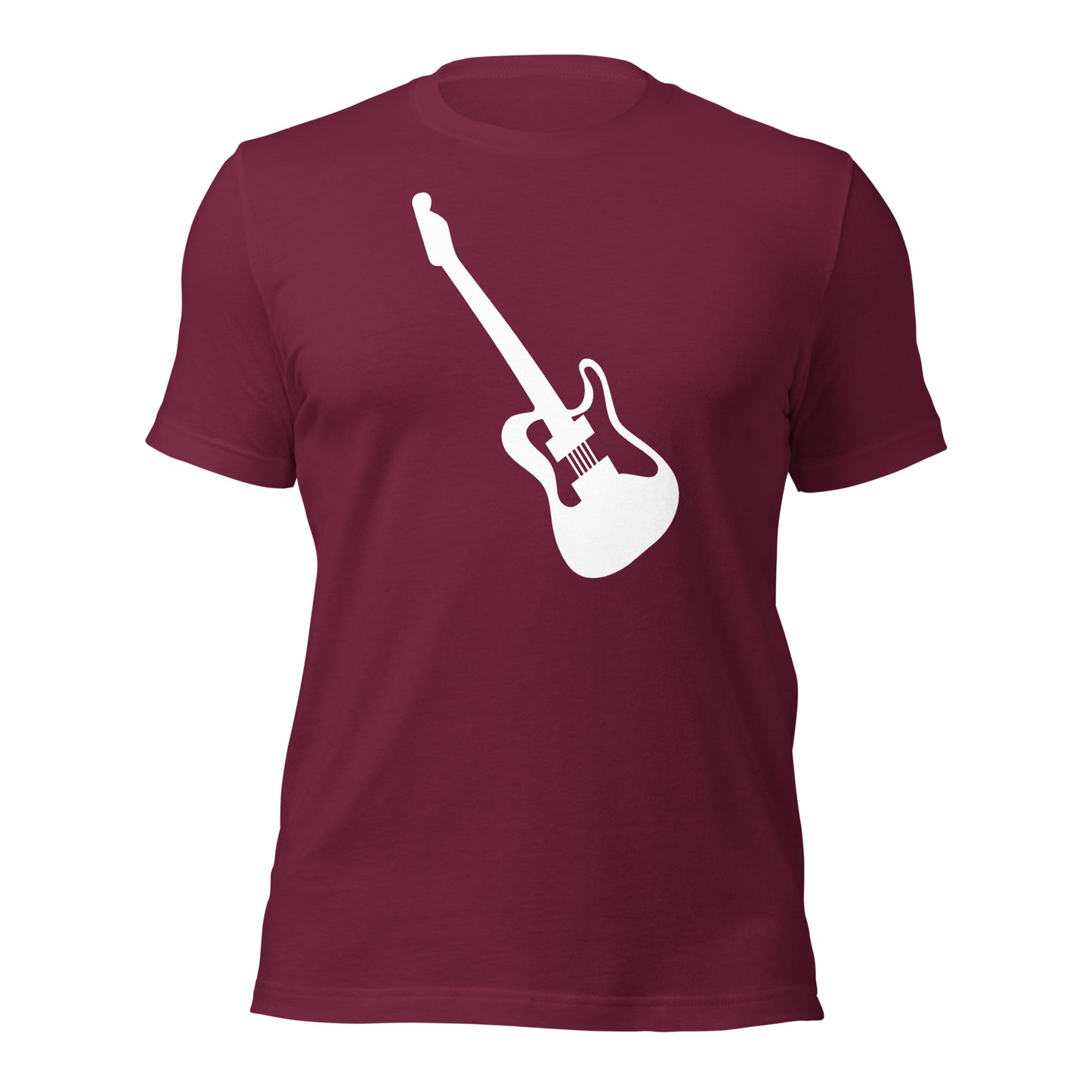 Camiseta para entusiastas de la guitarra eléctrica de cuerpo sólido
