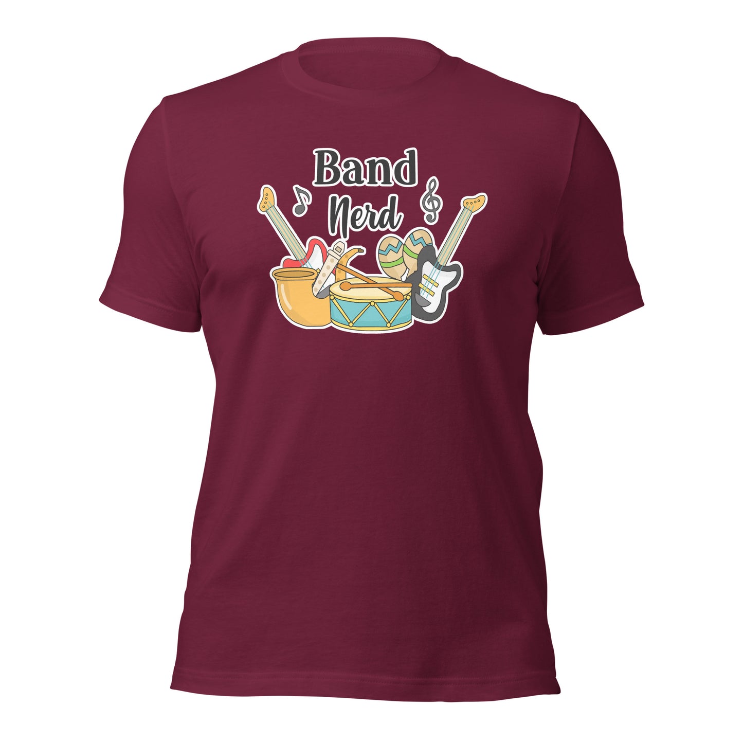 Camiseta de nerd de banda