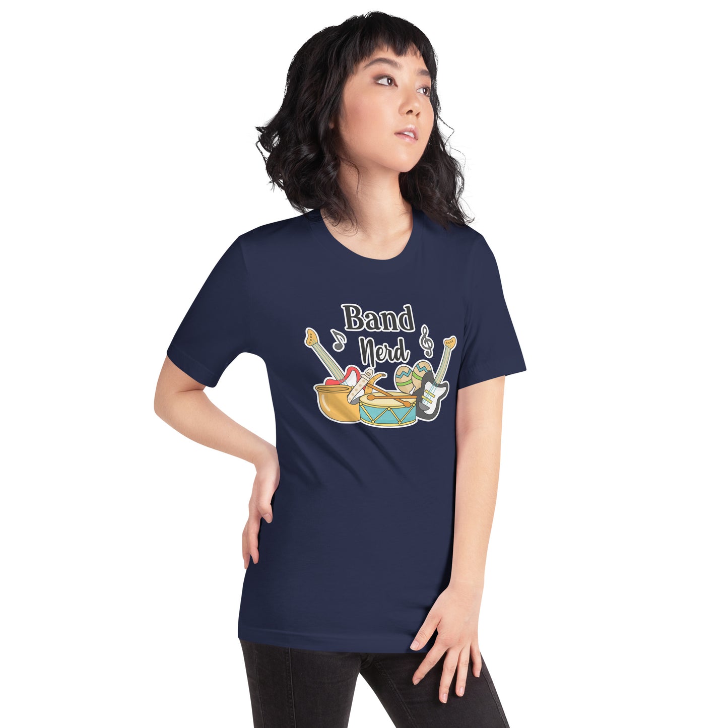 Camiseta de nerd de banda