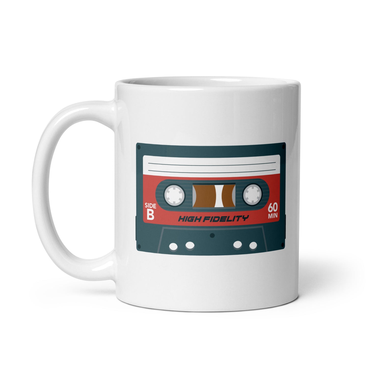 Taza de cinta de casete retro