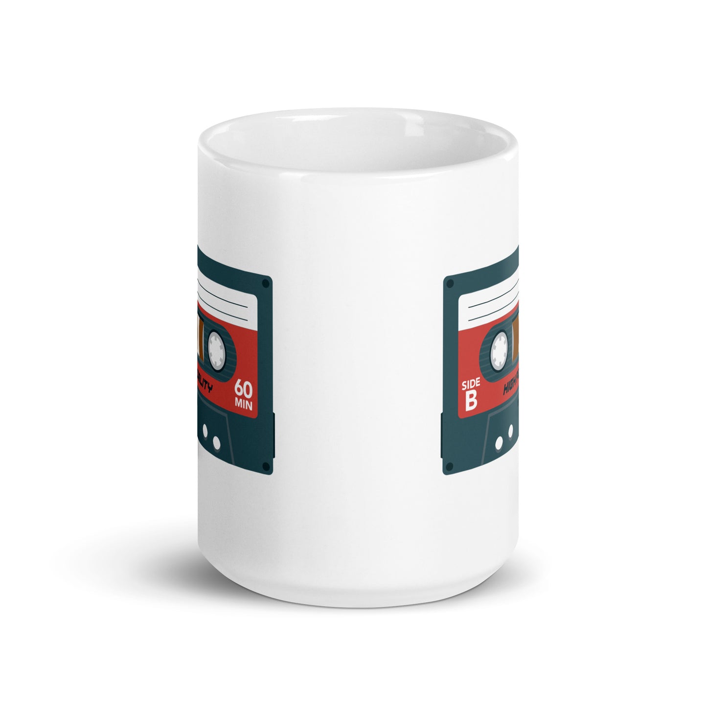 Taza de cinta de casete retro