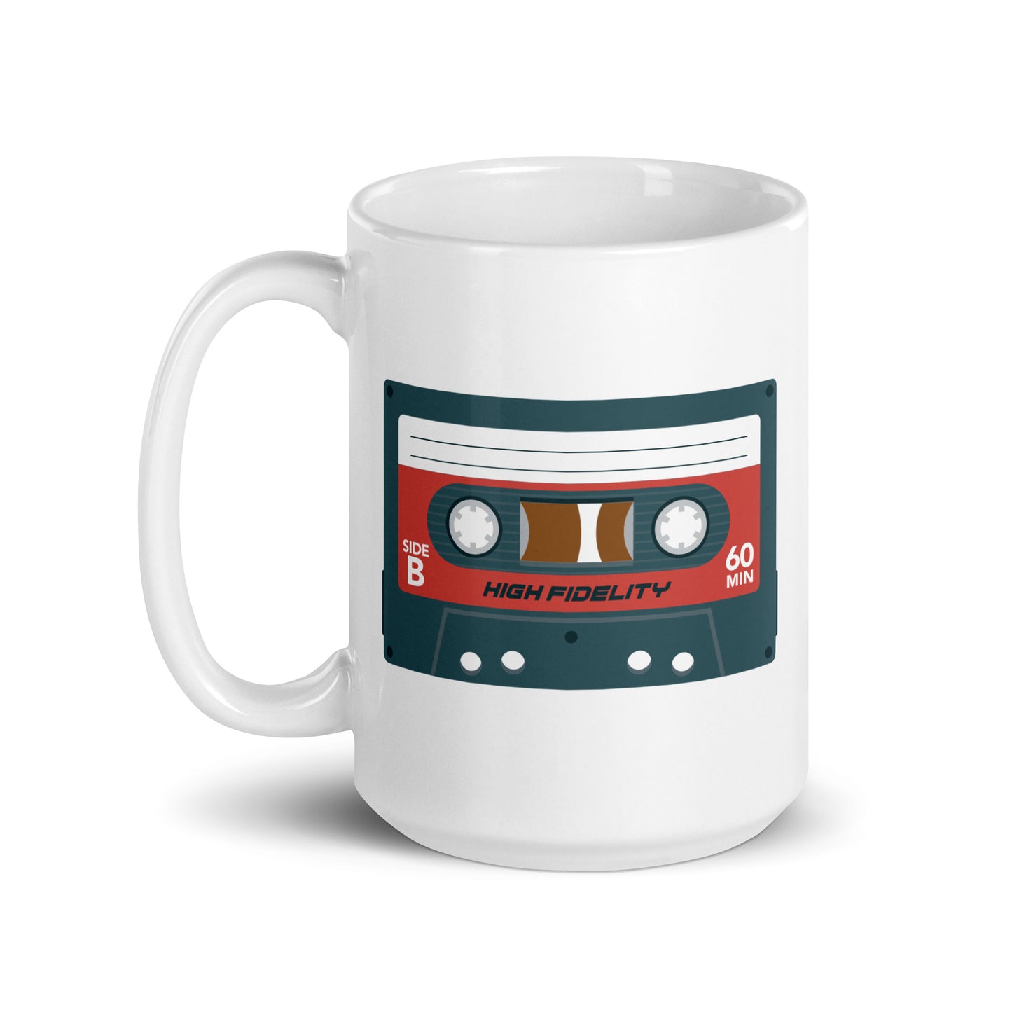 Taza de cinta de casete retro